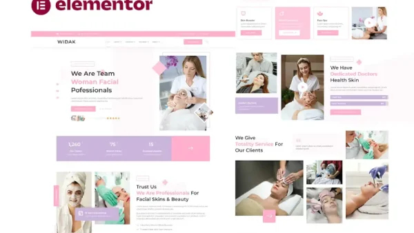 Widak: Elementor Template Kit for Facial Care & Beauty Treatment