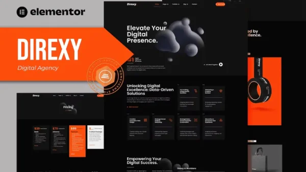 Direxy – Elementor Template Kit for Digital Agencies & Creatives