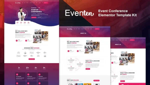 Eventen – Elementor Pro Template Kit for Event & Conference Sites