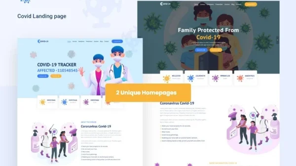 Covid-19 Coronavirus Prevention & Awareness HTML Template