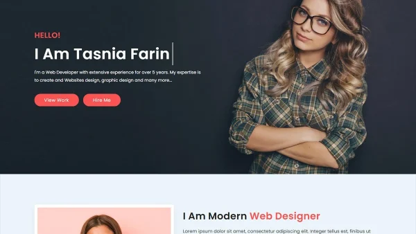 Farin - HTML/CSS Responsive Portfolio Website Template