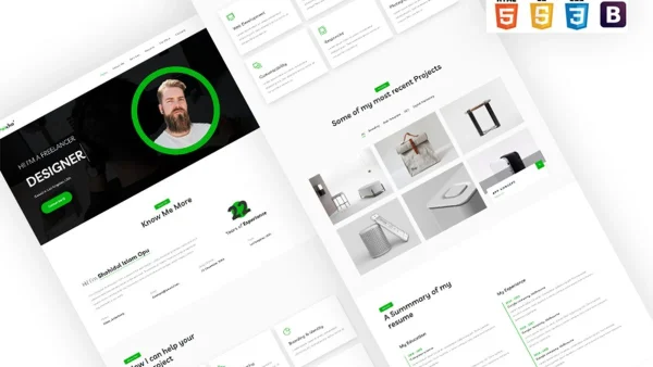 Paicho - One Page CV/Resume/Portfolio Template