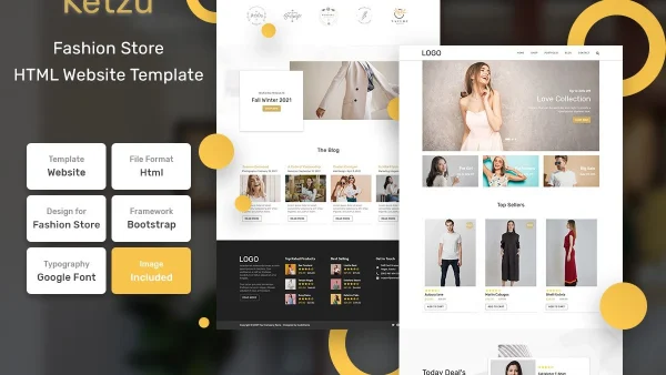 Fashion Store - Modern HTML Web Template for Online Retail