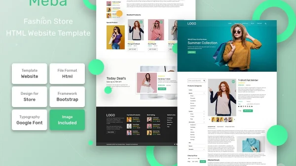 Meba - Fashion Store HTML Web Template for Online Retailers