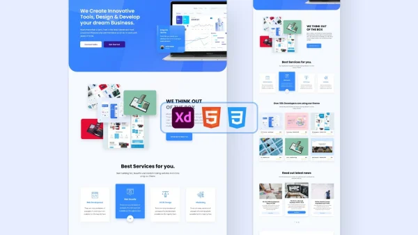 OfferX - Modern Landing Page Design for Marketing Studios