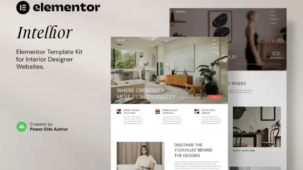 Intellior – Elementor Template Kit for Interior Designers & Architects