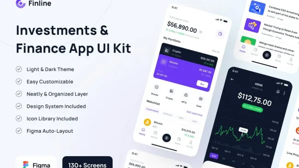 Finline - Finance & Investment App UI Kits