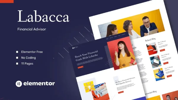 Labacca: Elementor Template Kit for Financial Advisors & Consultants