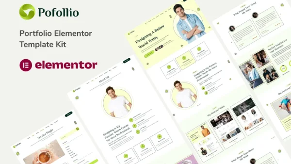 Pofollio: Elementor Template Kit for Portfolio Websites