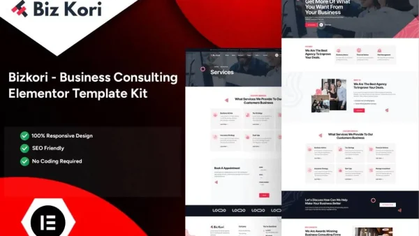 Bizkori: Elementor Pro Template Kit for Business Consulting & Agencies