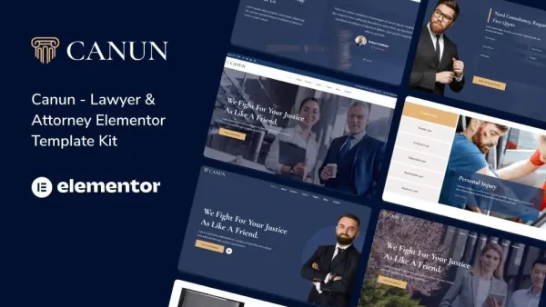 Canun: Elementor Template Kit for Lawyers & Law Firms