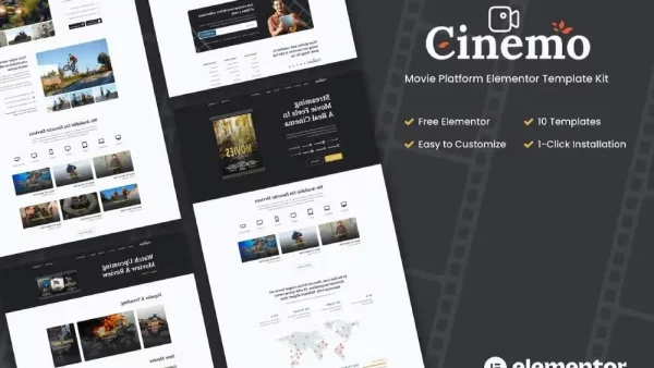 Cinemo - Elementor Template Kit for Movie Streaming Websites