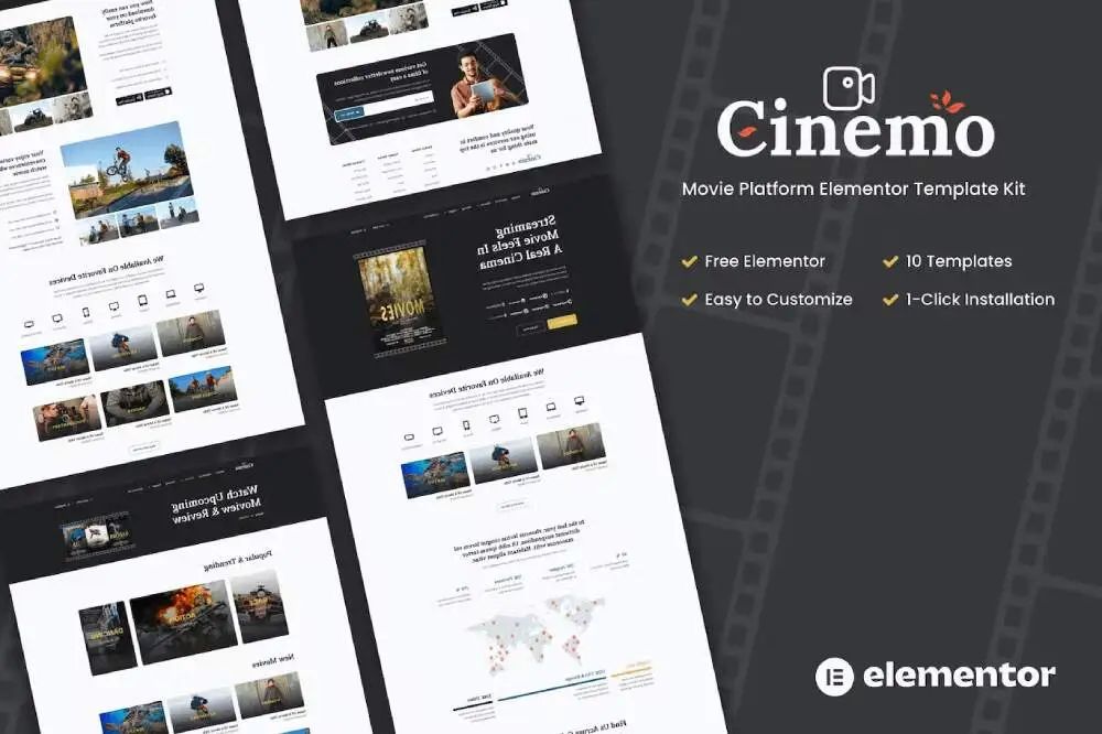 Cinemo - Elementor Template Kit for Movie Streaming Websites