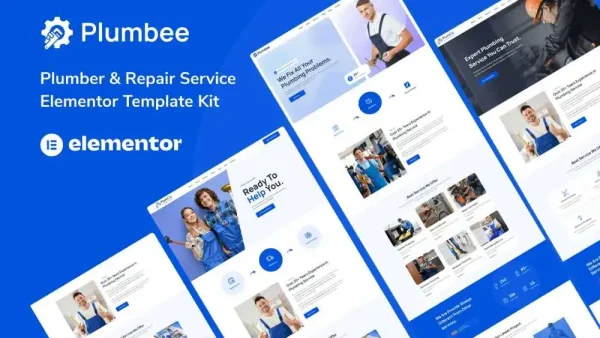 Plumbee: Elementor Template Kit for Plumber & Repair Services