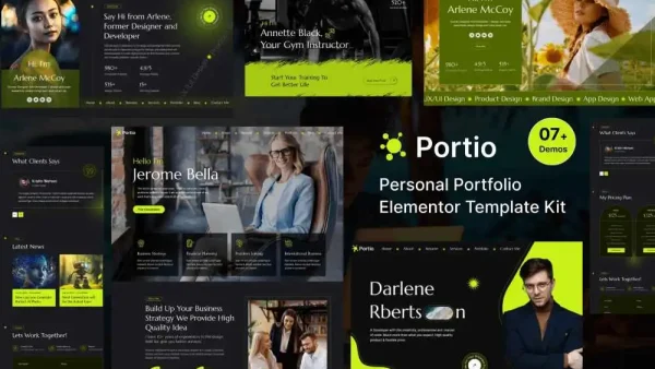 Portio – Elementor Template Kit for Portfolio Websites