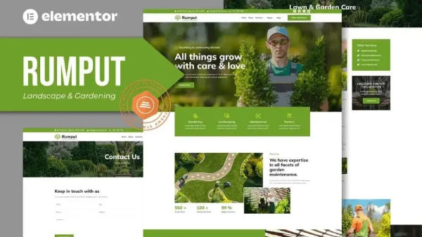 Rumput: Elementor Template Kit for Landscape & Gardening Services