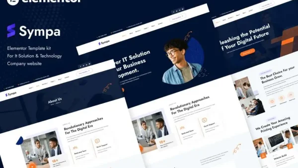 Sympa: Elementor Template Kit for IT Solutions & Technology