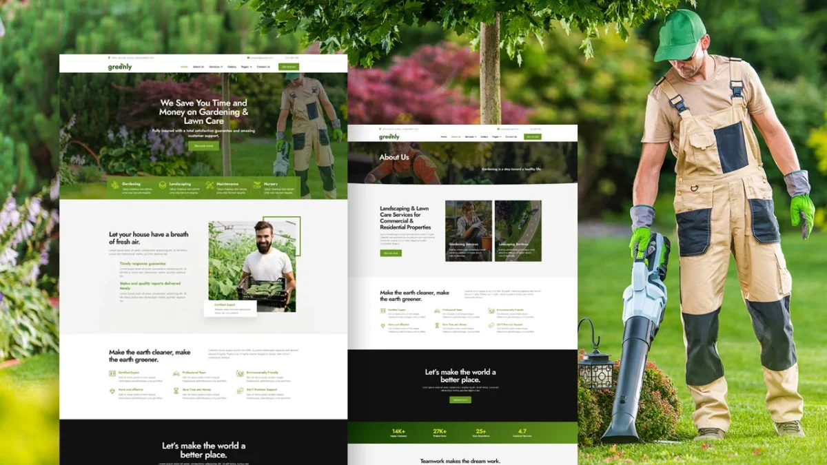 Greenly: Elementor Template Kit for Landscape & Gardening Services