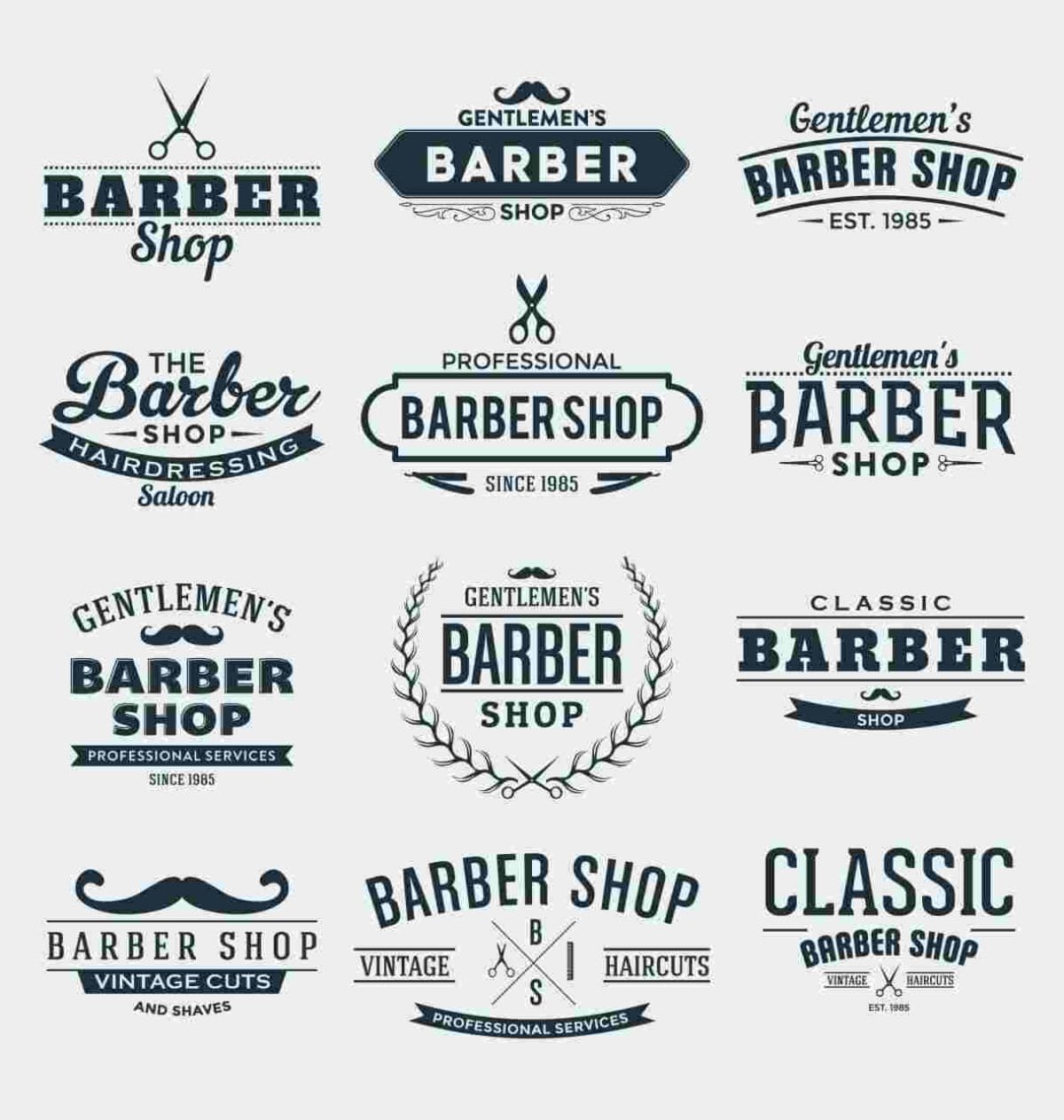 Barber Labels Collection – Customizable Templates for Branding V4X7M3