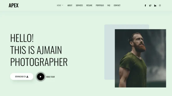 Apex: Elementor Template Kit for Creative Personal Portfolios