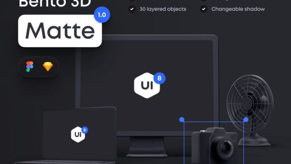 Bento Matte 1.0 - Drag & Drop 3D Mockup Scene Creator for Stunning Visuals