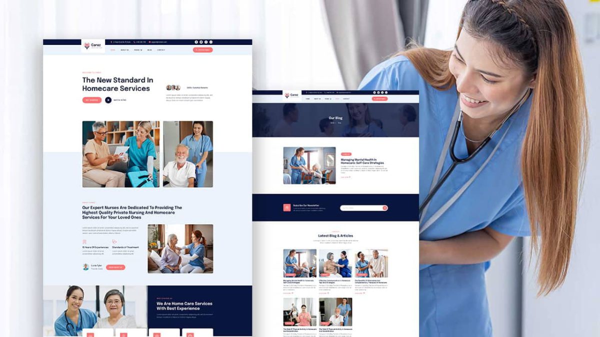 Carez: Elementor Template Kit for In-home Care & Private Nursing Agencies - Image 1