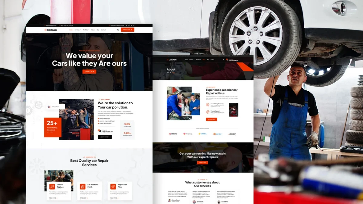 CarGuru: Elementor Template Kit for Car Repair & Detailing Services - Image 1