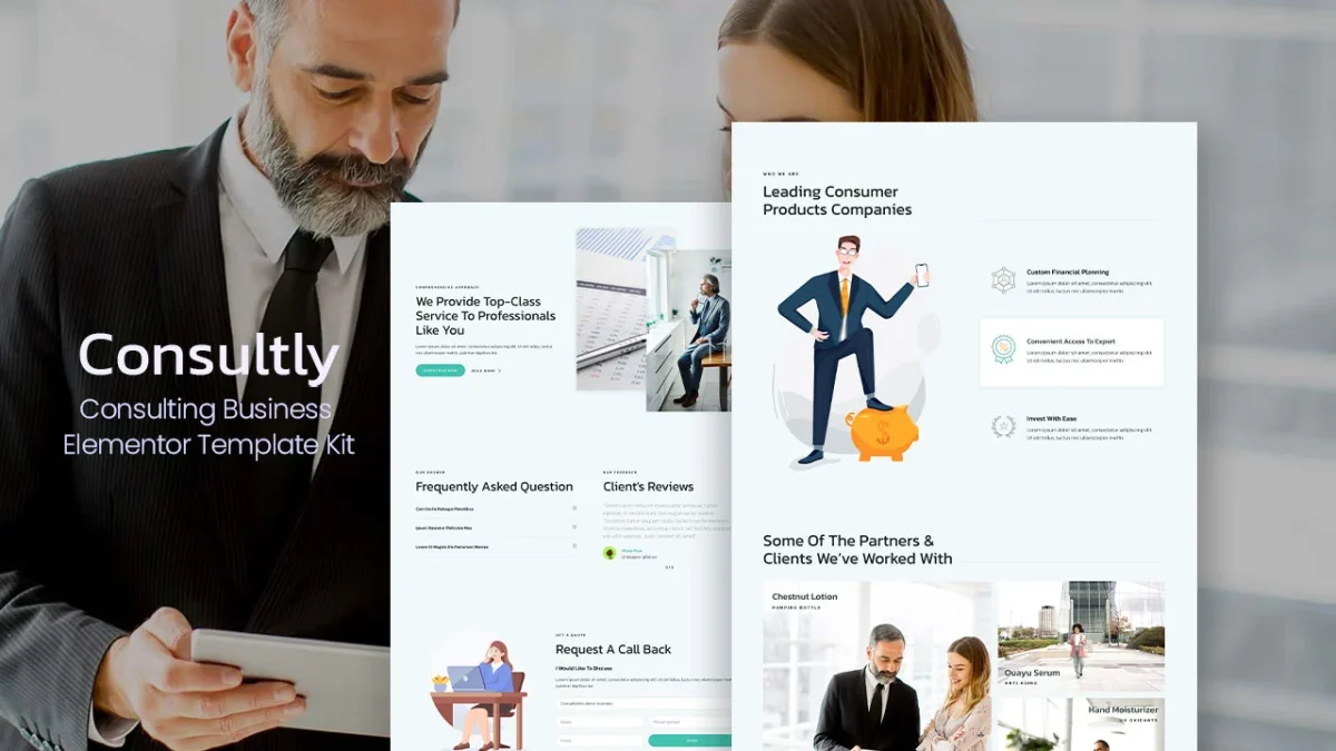 Consultly: Elementor Template Kit for Business Consulting - Image 1