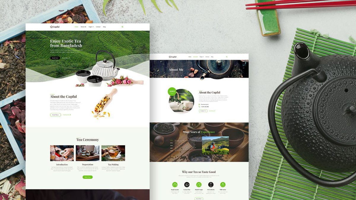 Cupful – Teahouse & Tea Store Elementor Template Kit - Image 1