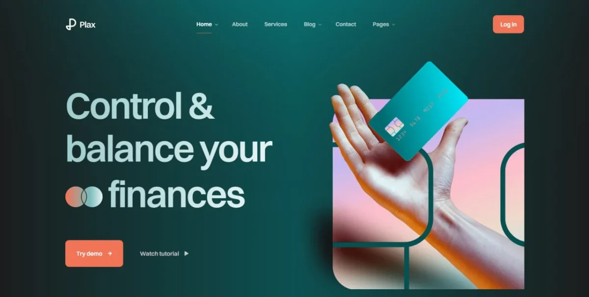 Plax - Finance Bootstrap Theme for Professional Financial Solutions - Image 1