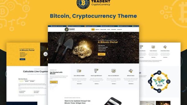 Tradent Cryptocurrency - Bitcoin & Crypto WordPress Theme