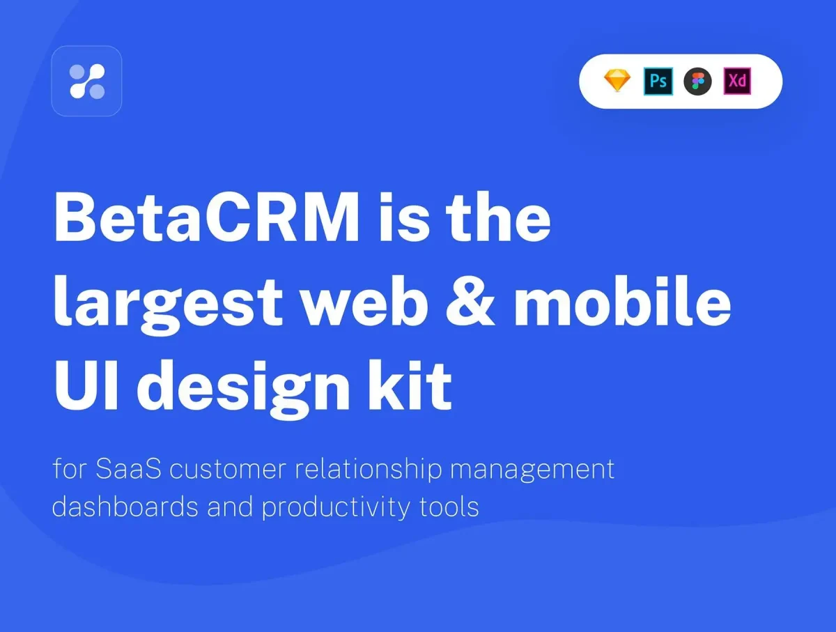BetaCRM UI Kit for SaaS Dashboards – Web and Mobile Admin Design - Image 1