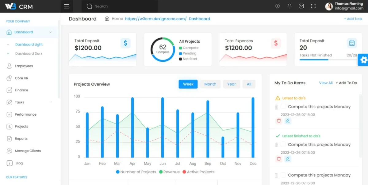 W3 CRM - Advanced Bootstrap Themes for Customer Relationship Management - Image 1
