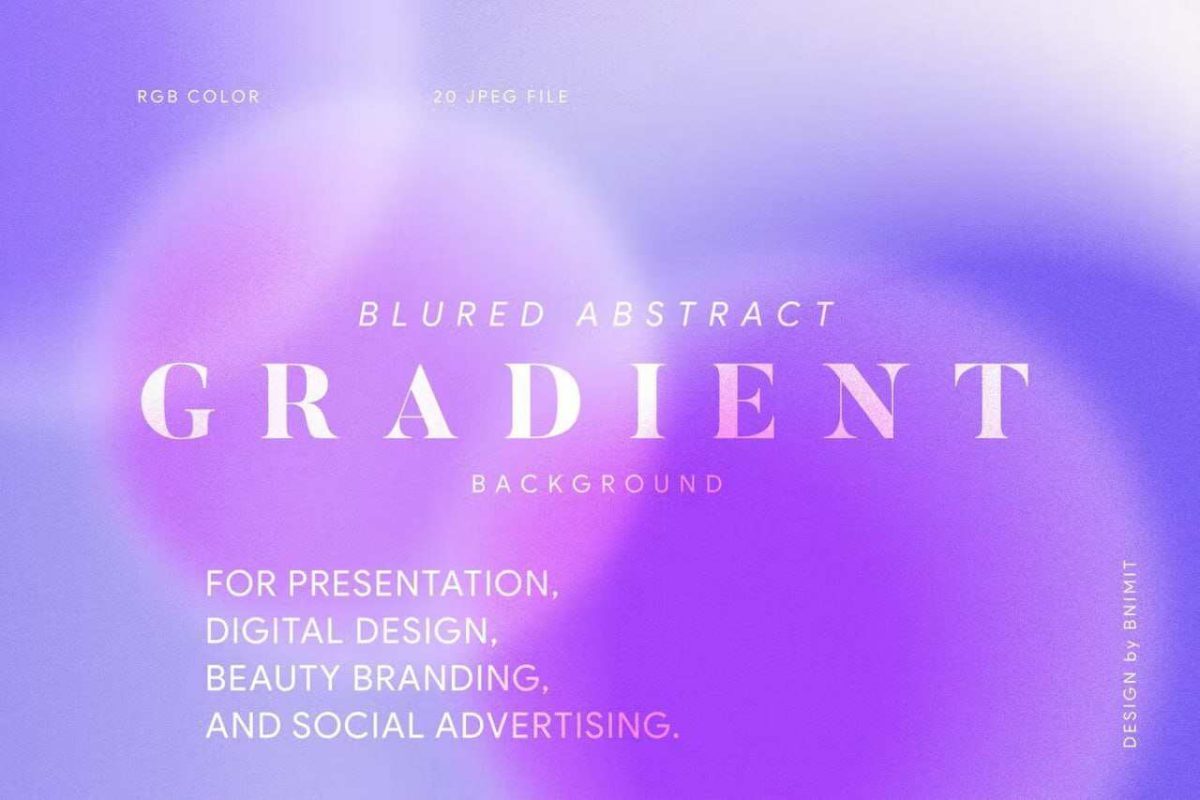 Blured Abstract Gradient Background – 20 Vibrant JPG Designs - Image 1