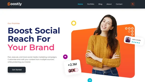 Boostly: Elementor Template Kit for Social Media Agencies