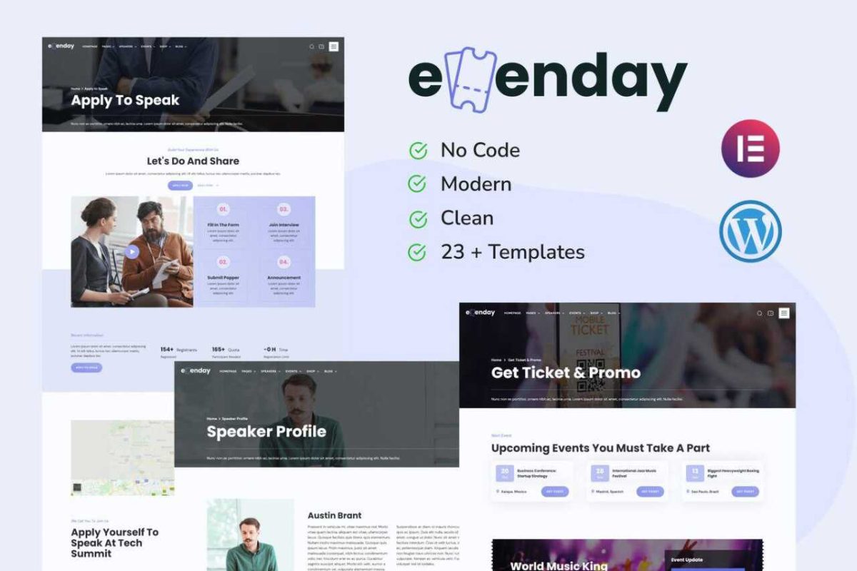Evenday: Elementor Template Kit for Event & Exhibition Management - Image 1