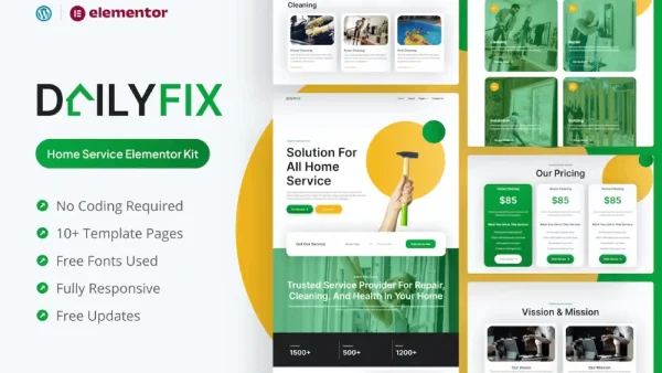 Rencang - CV & Portfolio Elementor Template Kits