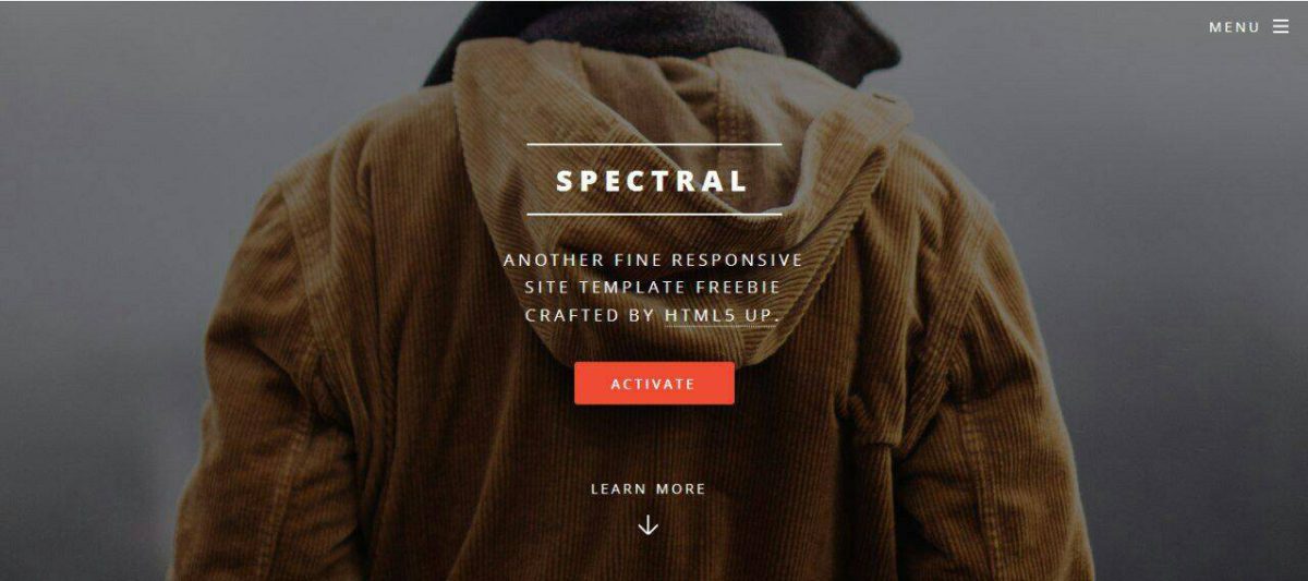 Spectral HTML Template - Sleek and Modern for Creative Projects - Image 1