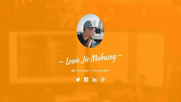 Profile - Free One Page Portfolio Bootstrap Template for Creatives