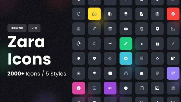 Zara Icons – Stylish and Modern Icons in Figma Format