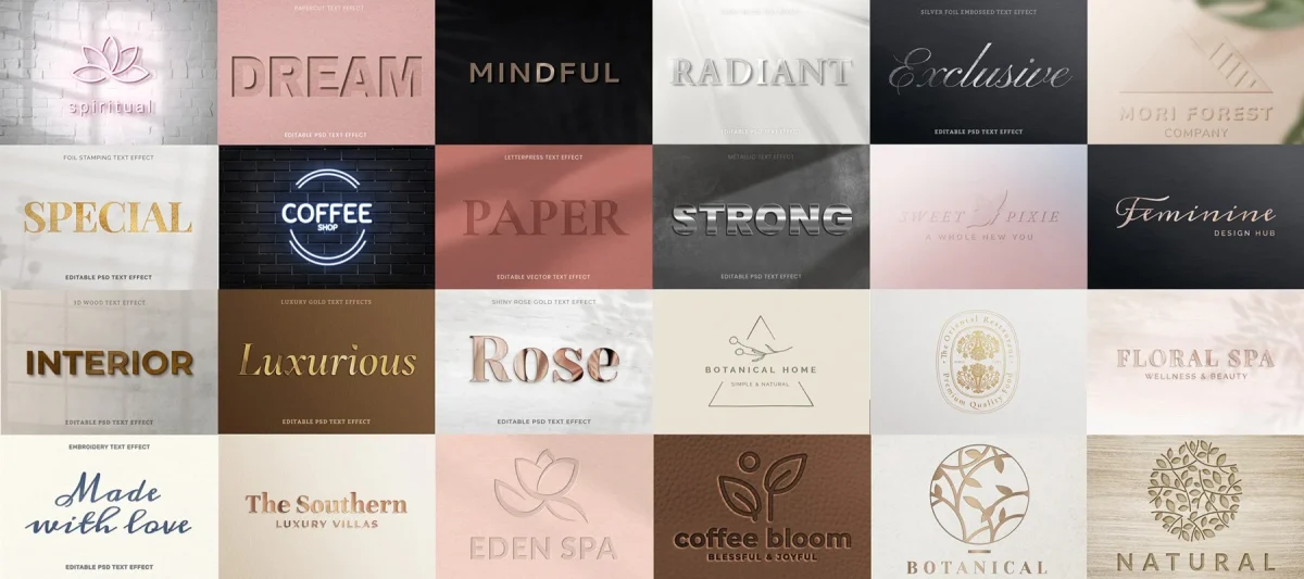 Luxury Best Text Effects - Premium Typography Designs | TE001 - Image 1