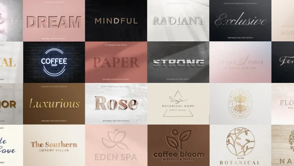 Luxury Best Text Effects - Premium Typography Designs | TE001