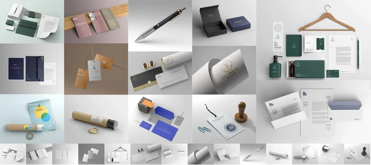 Branding Identity Mockups - Professional Stationery & Logo Display | BIM001 - Image 1