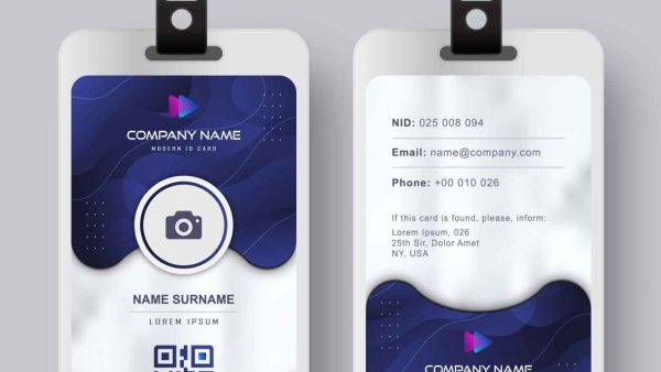 Identity Card EPS Template for Branding – ABC123
