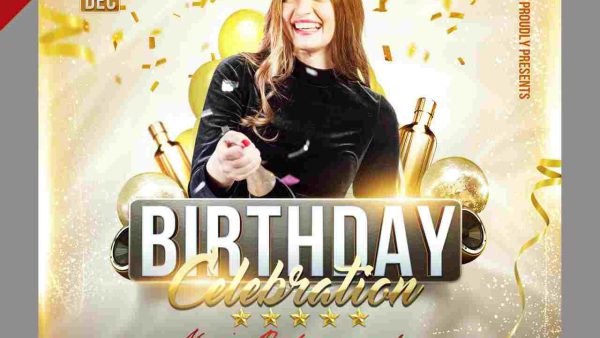 Birthday Celebration Poster Template – FJH3Z2