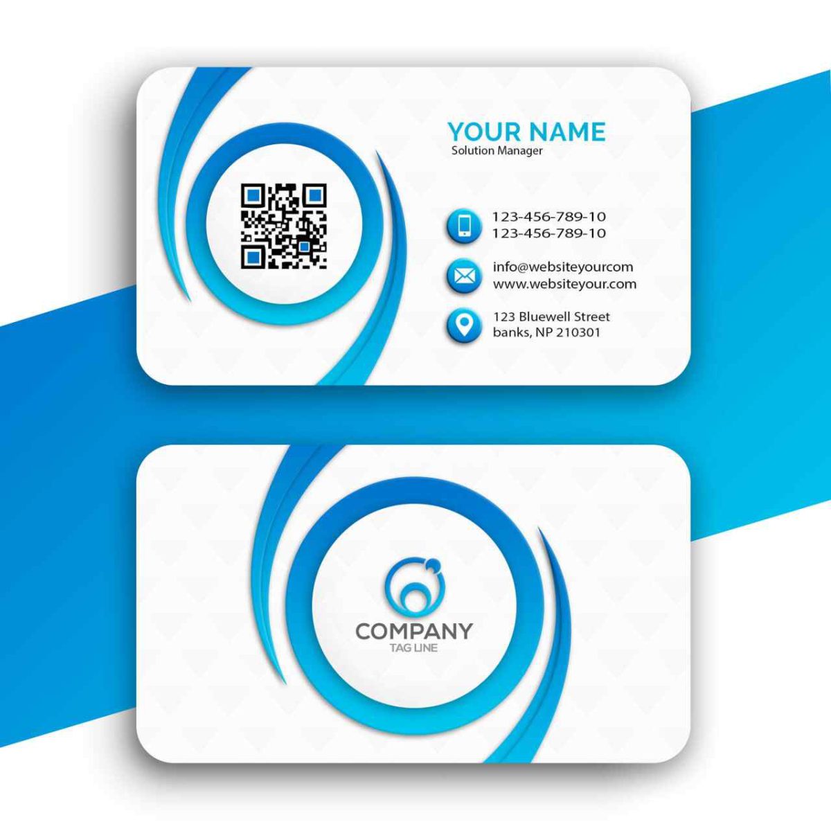 Modern Business Card – Professional Mockup Template Q7T3R9 - Image 1