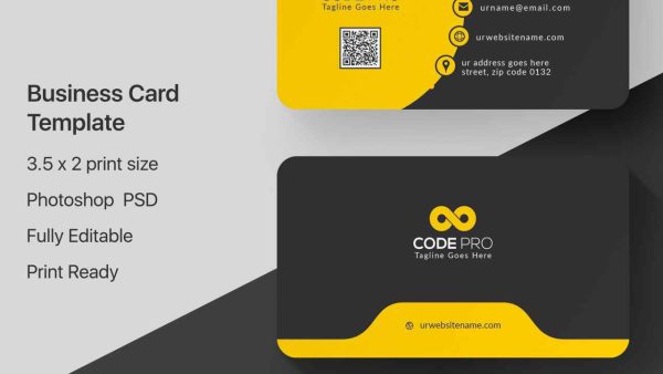 Professional Business Card PSD Template – X7Q2L9