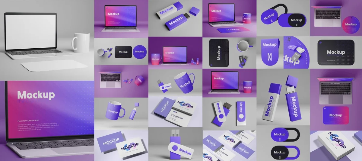 Computer Merchandising Branding Mockups - Professional Design | CMB001 - Image 1