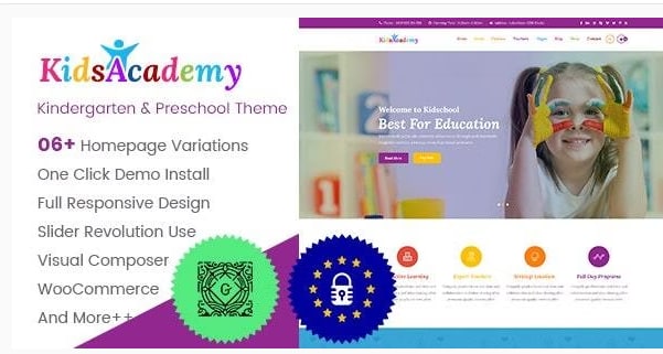 KidsAcademy - Kids, Kindergarten & Preschool WordPress Theme