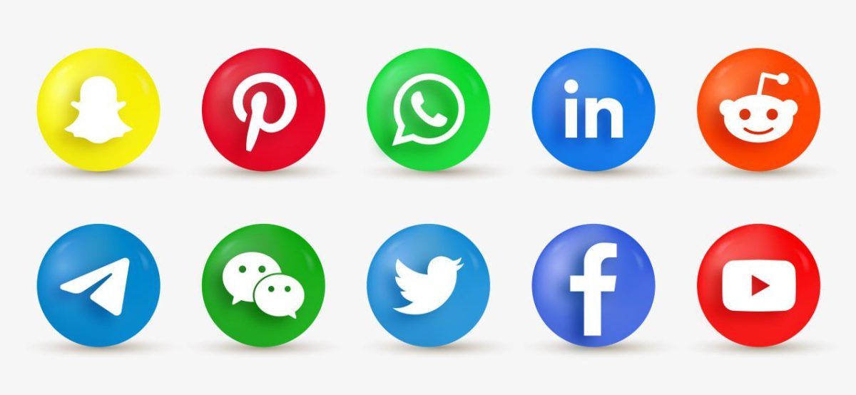 Social Media Icons – Modern EPS Icon Set for Social Platforms - Image 1
